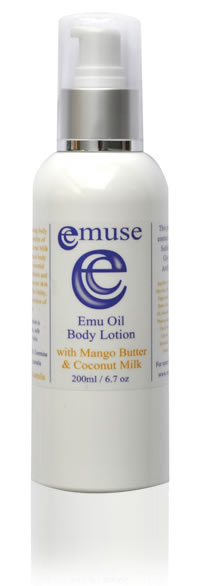 Body Lotion with Mango Butter and Coconut Milk 250ml | Emuse ~ Pure Emu